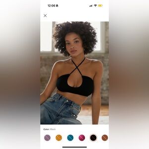 NWOT Tie Bralette Top